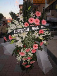 kazablanka,gerbera,sebboy ferforje  İsparta çiçekçi mağazası 