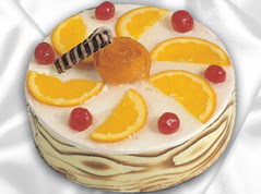 lezzetli pasta satisi 4 ile 6 kisilik yas pasta portakalli pasta  İsparta çiçekçi mağazası 