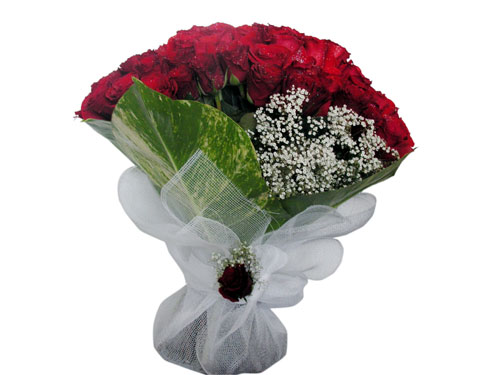 25 adet kirmizi gül görsel çiçek modeli  İsparta çiçek servisi , çiçekçi adresleri 