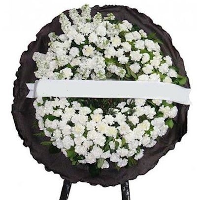 Cenaze çelengi çiçeği modelleri  İsparta internetten çiçek satışı 