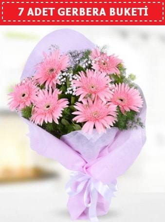 Pembe Gerbera Buketi  İsparta çiçek , çiçekçi , çiçekçilik 